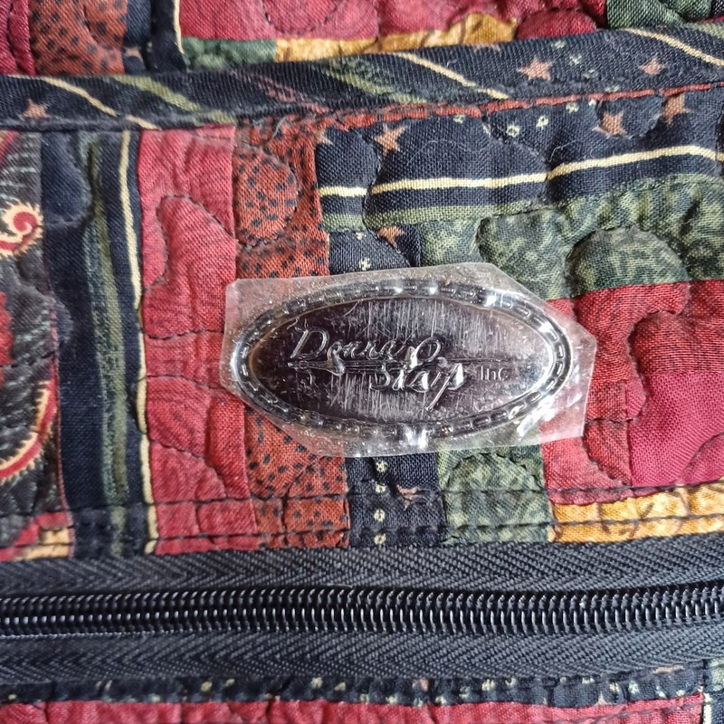 NEW Donna Sharp Set Quilted Patchwork Roller Carry On 19” Travel Bag Crossbody gallery