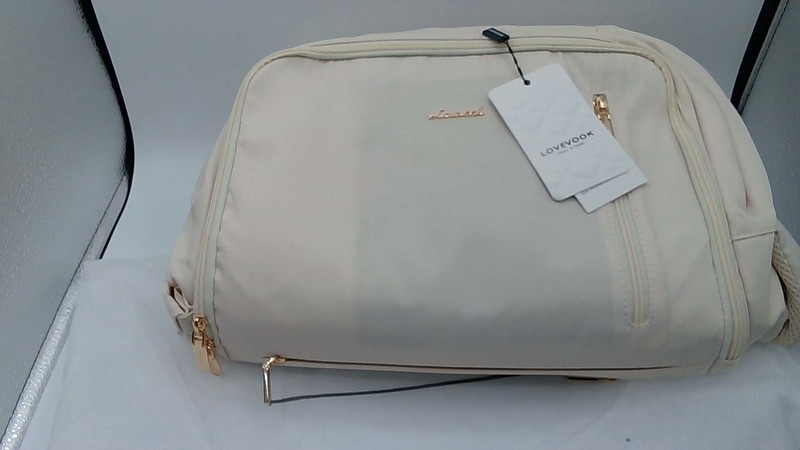 Lovevook Travel Backpack – Beige Adjustable Straps Zip Closure