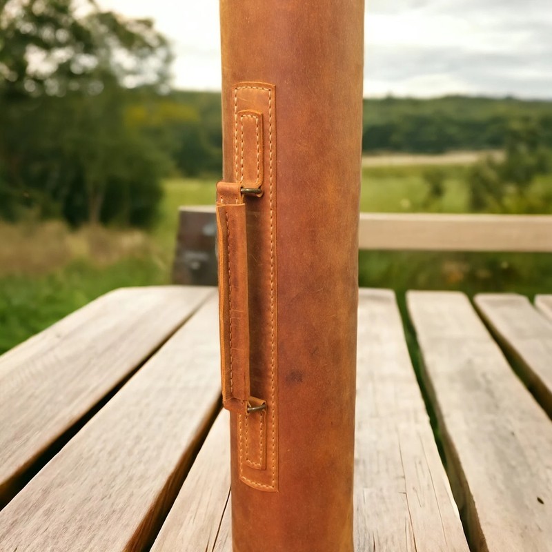Handmade Leather Document Tube Architect Blueprint Carrier Full Grain Leather gallery