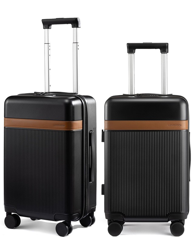 LOVEVOOK Hard Shell 24 Inch Carry On Luggage with Removable Lining,Large Capa…