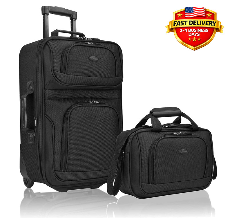 Maleta de cabina con ruedas Rio Lightweight Softside, juego de 2 ruedas