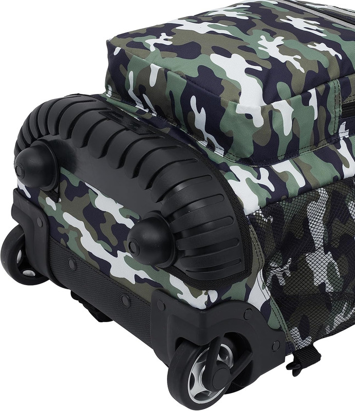 18" Rolling Backpack with Shoulder Straps, Camo gallery