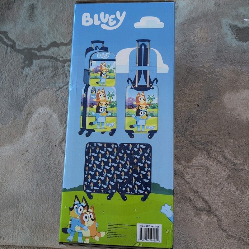 Kid’s Licensed 2 Piece Luggage Set Bluey gallery