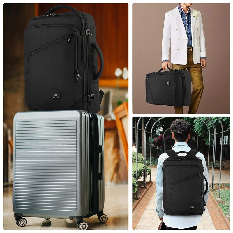 MATEIN Carry on Backpack, Extra Large Travel Backpack Expandable Airplane App... gallery
