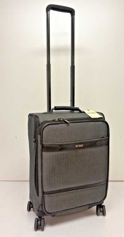 Hartmann Herringbone Deluxe Expandable Spinner Carry-On Suitcase EXCELLENT