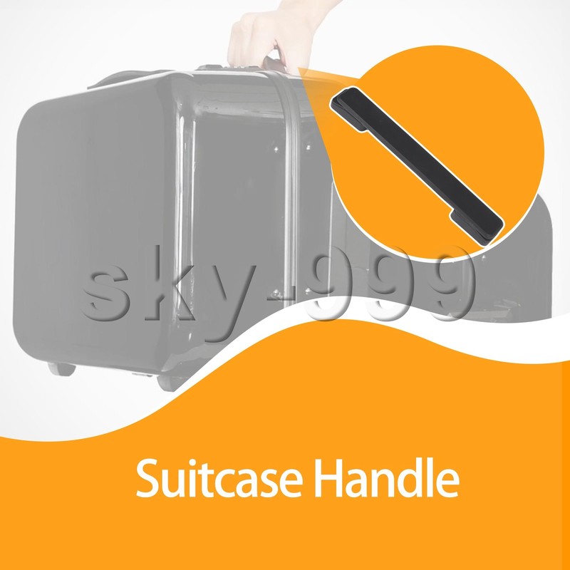 Black Multi-functional bag handle 19.8cm 115B series B115 Metal and Plastic