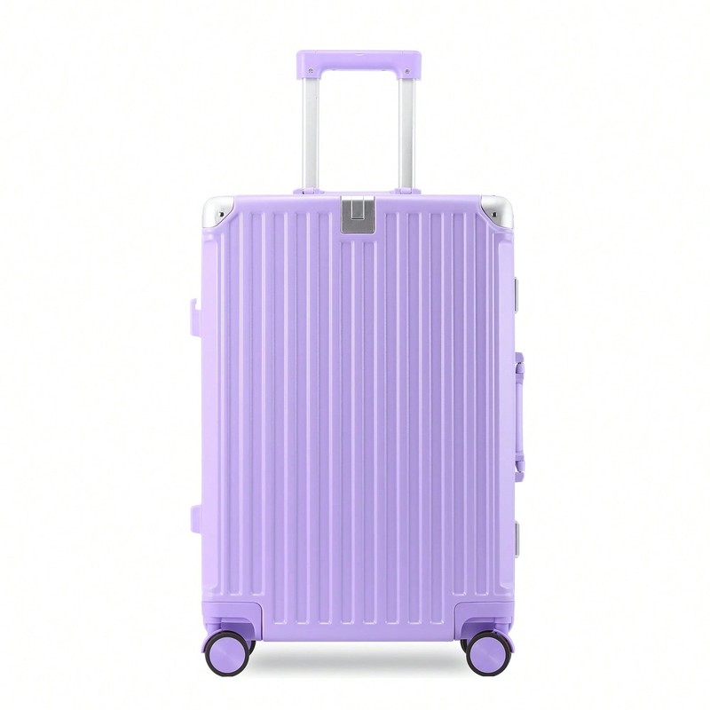 YOUGGELI 20-Inch Stylish Aluminum Alloy Frame Suitcase With USB Port-FGQA
