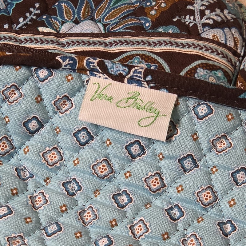 Vera Bradley Java Blue Quilted Hanging Garment Bag NWOT gallery