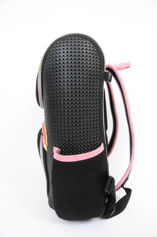 LIGHT + NINE Student Backpack, Rainbow Pink Daypack Carry-On Travel Luggage gallery