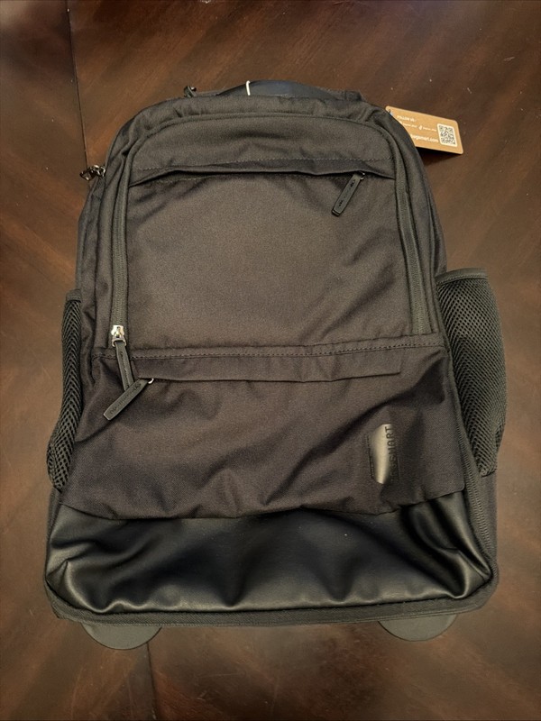 Rolling Backpack BAGSMART 17 inch Water Resistant Wheeled Laptop Backpack, Carry