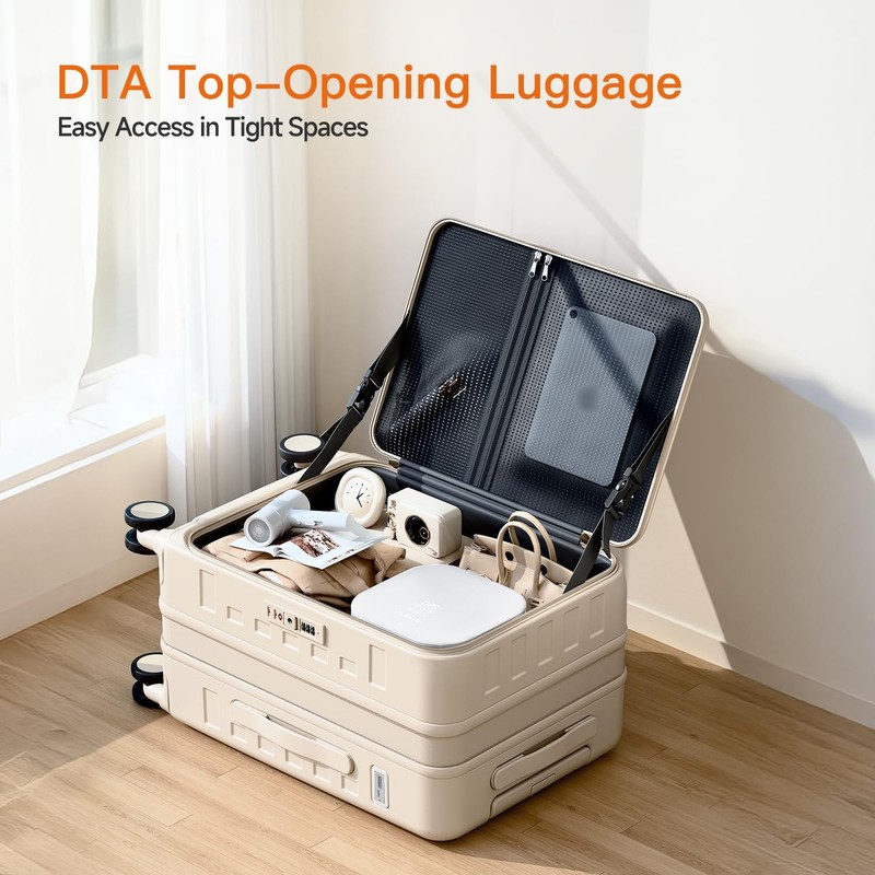Expandable Lightweight PC Hard Shell Suitcase, 24-inch Luggage with TSA Lock,... gallery