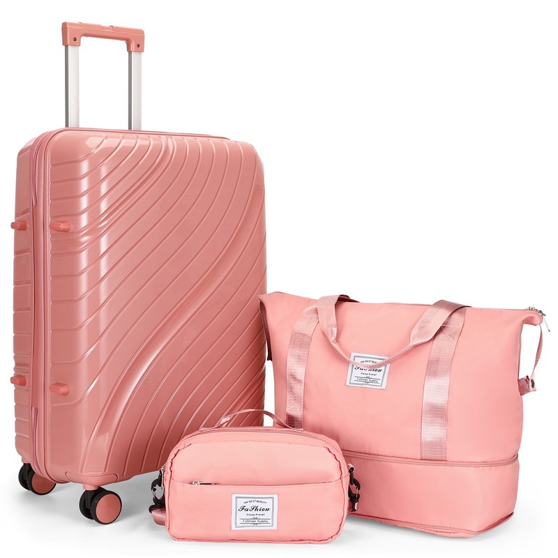 ❄️FREE SHIPPING!❄️1 Suitcase/Luggage + 360 Silent Wheels +Purse +Lock +Handle!