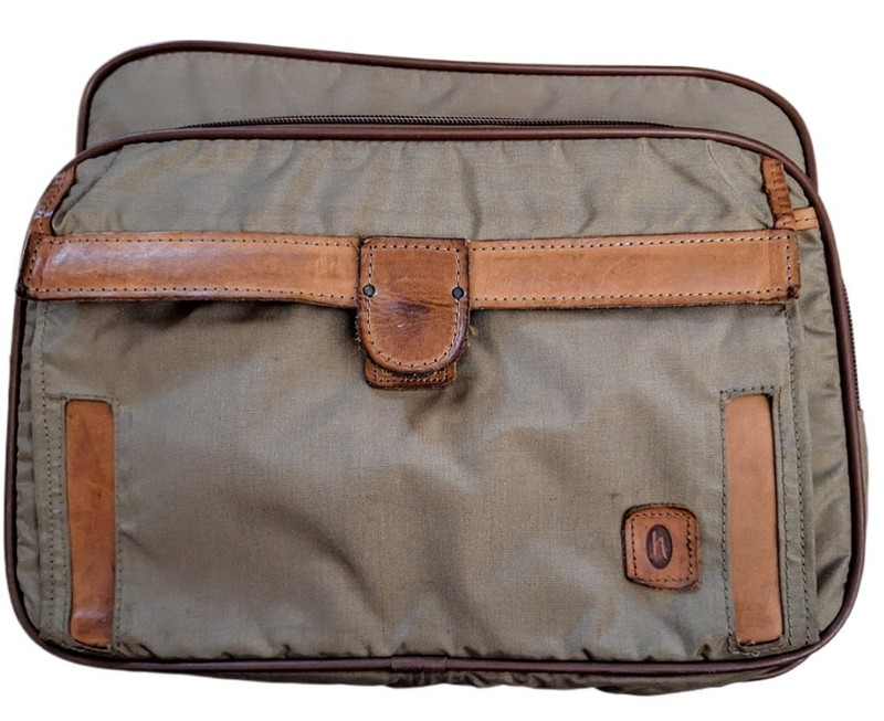 Hartmann Leather Nylon Laptop Carry On Expandable Shoulder Messenger Bag gallery