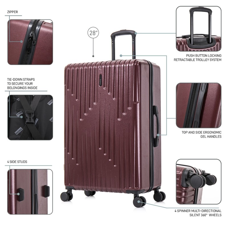 InUSA Drip 28" Hard Shell Lightweight Luggage 360 Spinner Wheels Travel Suitcase gallery
