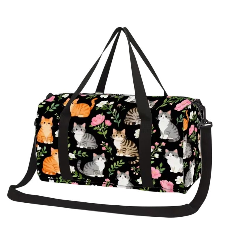 Adorable Cat Spacious Bag External/Internal Pockets – Perfect for Everyday Use