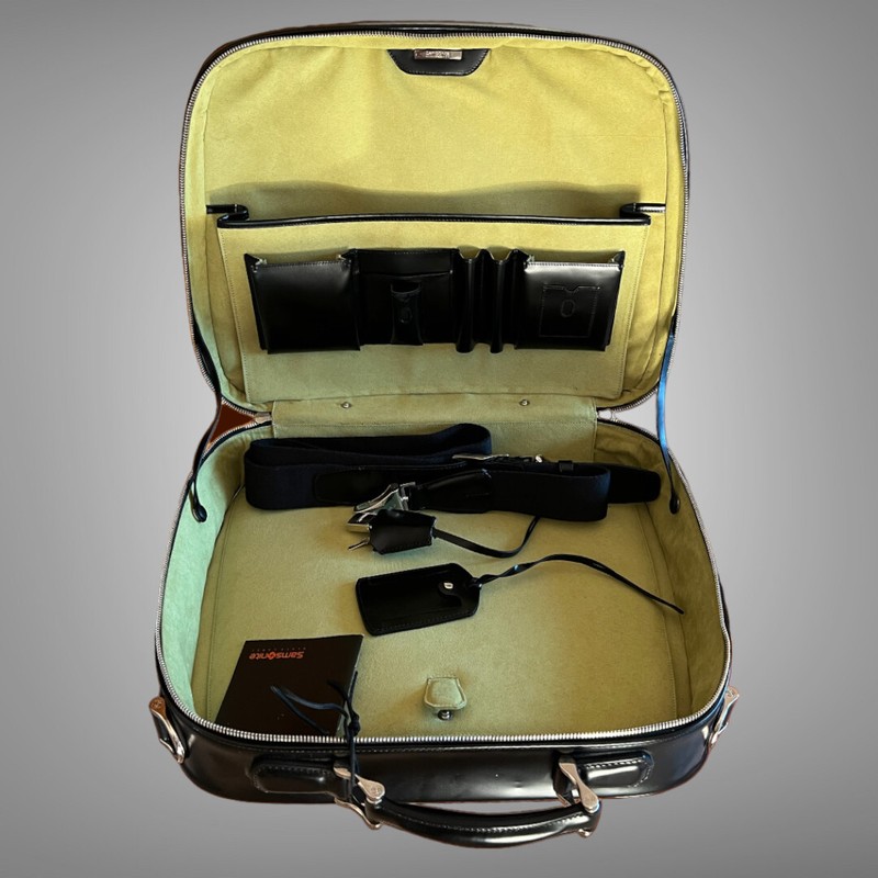 SAMSONITE BLACK LABEL BAYAMO LEATHER LAPTOP ATTACHE BAG gallery