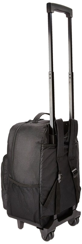 Rockland Double Handle Rolling Backpack Black 17-Inch gallery
