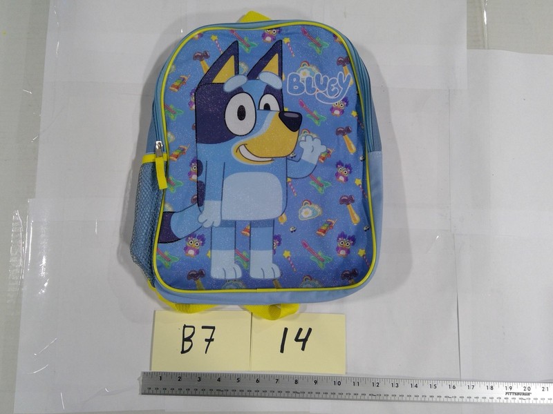 Bluey Blue 14″ Backpack Soft Case Adjustable Straps Boys School Bag Daypack