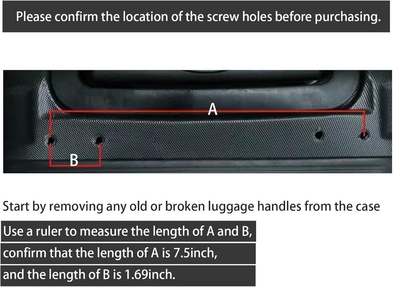 High-Quality 9-Inch Replacement Suitcase Handle with Complete Installation Kit gallery