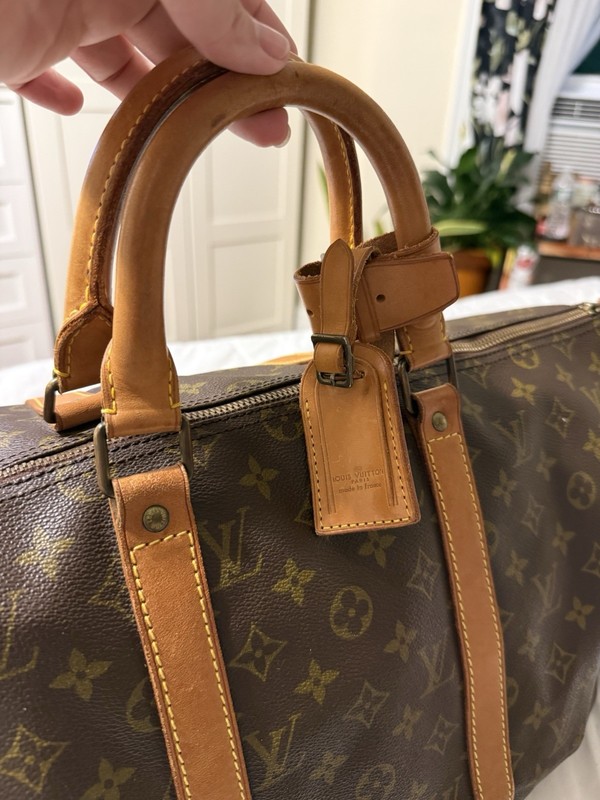 Authentic Louis Vuitton Monogram Duffle Bag w/ Shoulder Strap 23-25" gallery