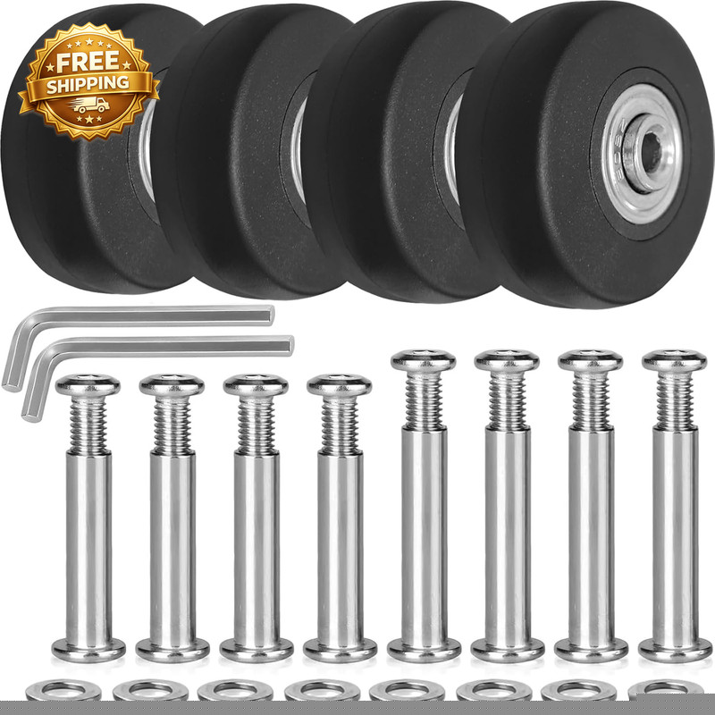 Luggage Suitcase Replacement Wheels 50Mm Diameter 1 7/8 Inch Wear-Resistant