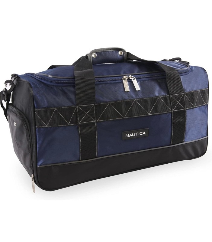 NAUTICA Dockside Sport Duffel Bag Blue, 22″ New