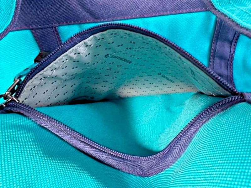 Samsonite Large Zip Tote Weekender Duffel Bag Teal Navy Travel Carry On Excellen gallery