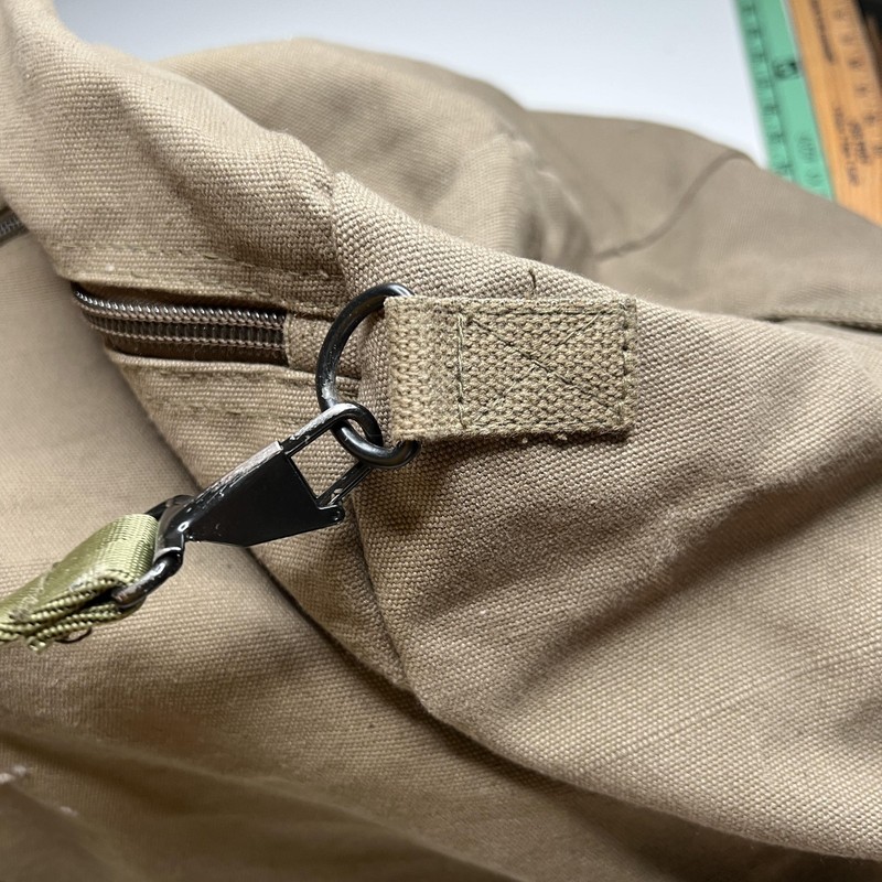 Stansport Beige Canvas Duffel Bag Soft Case Adjustable Strap Men Travel gallery