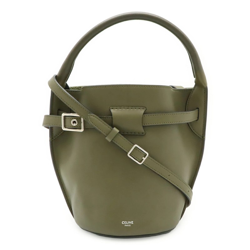 Pre-Owned CELINE Big Bag Bucket Nano Handbag 2WAY Shoulder Bag Crossbody