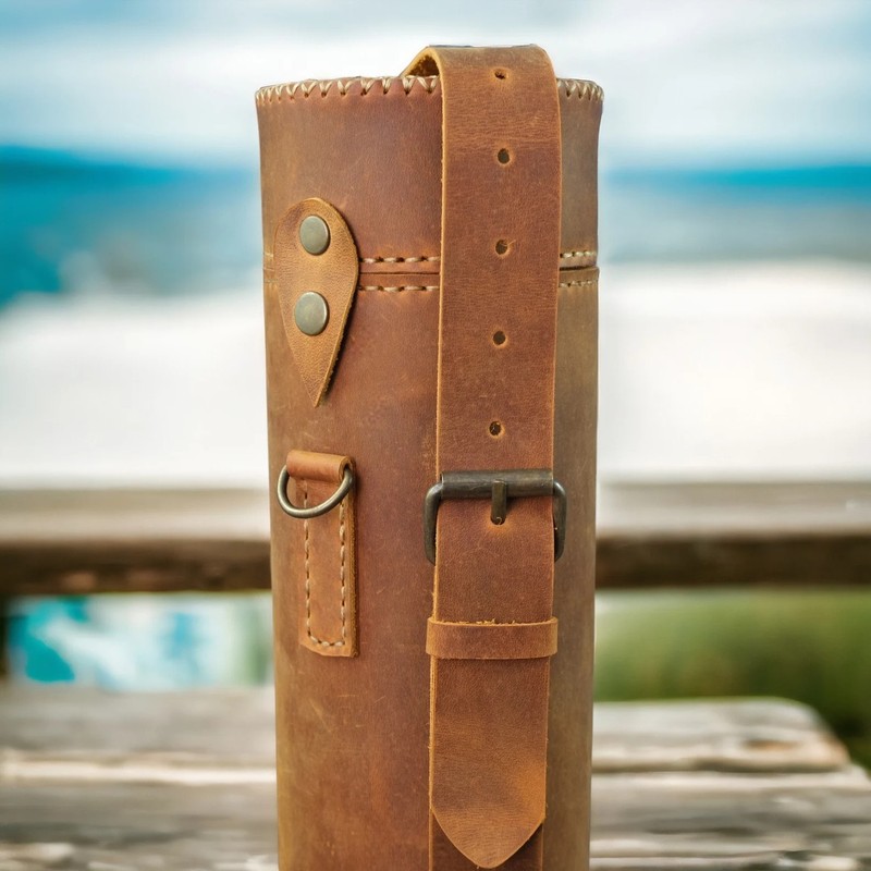 Handmade Leather Document Tube Architect Blueprint Carrier Full Grain Leather gallery