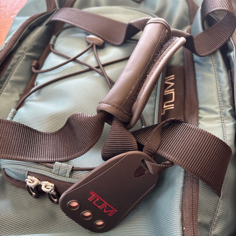 TUMI Dual Backpack Duffle Excursion Carry On Travel Bag Teal gallery