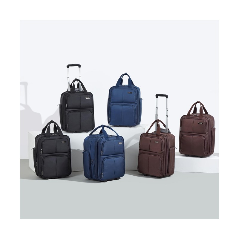 Hanke Softside Expandable Underseat Carry On Bags for Airplanes,Travel Luggag... gallery
