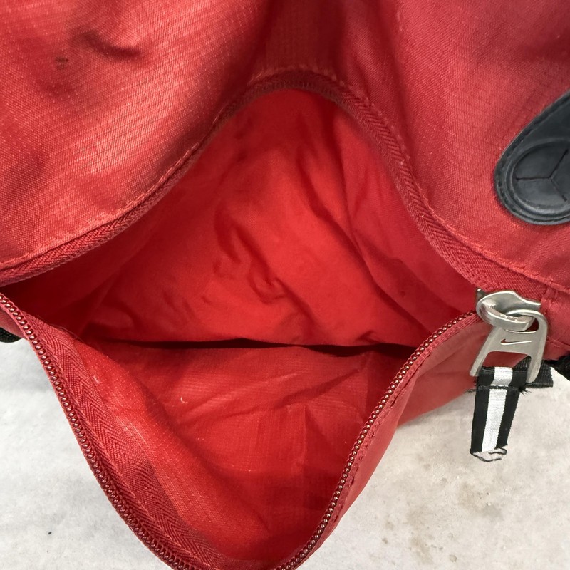Nike Red Drawstring Backpack 16in Gym Sack Bag Mens Lightweight Sports Travel gallery