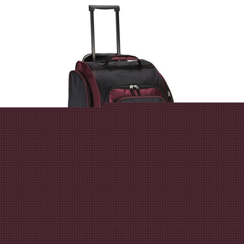 30 Inch Rolling Duffel Bag Telescopic Handle 7 Pockets Travel Storage Luggage US