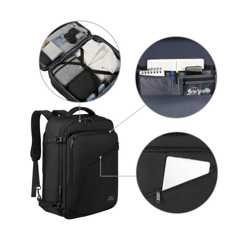 MATEIN Carry on Backpack, Extra Large Travel Backpack Expandable Airplane App... gallery