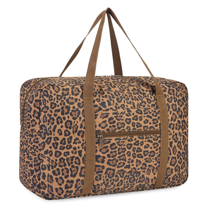For Spirit Airlines Personal Item 18x14x8 Underseat Carry-On Duffel – Leopard