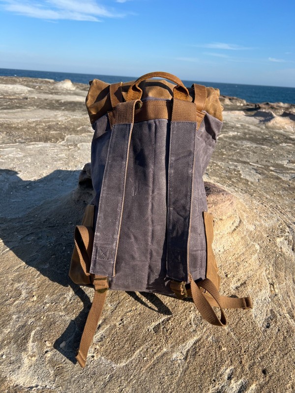 Waxed Canvas Leather Backpack gallery