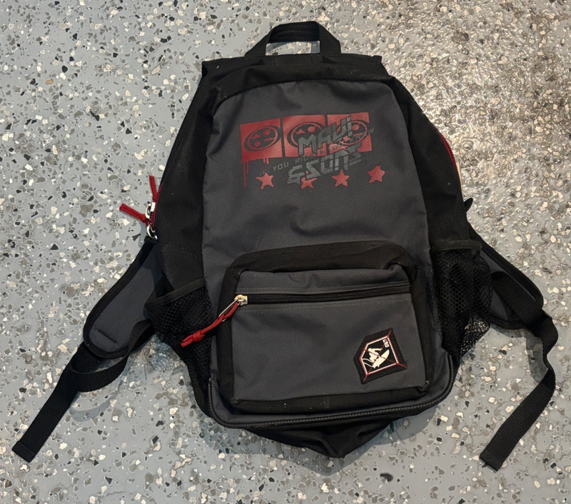 MAVI & SONS IF YOU RIDE YOU KNOW BACKPACK RED/BLACK W FREE SHIPPING