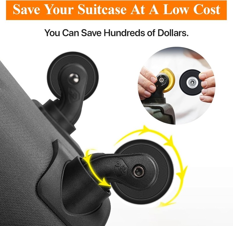4 Sets Luggage Wheels Replacement Kit - Compatible with Samsonite and Other I... gallery