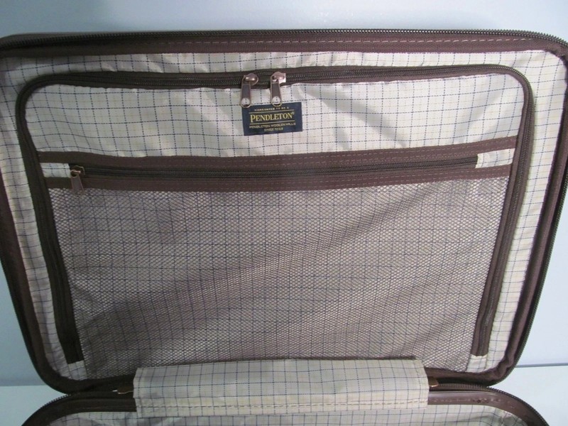 Pendleton, Multi Color Aztek Southwestern 22" Carry On Spinner, Loden Green, NWT gallery