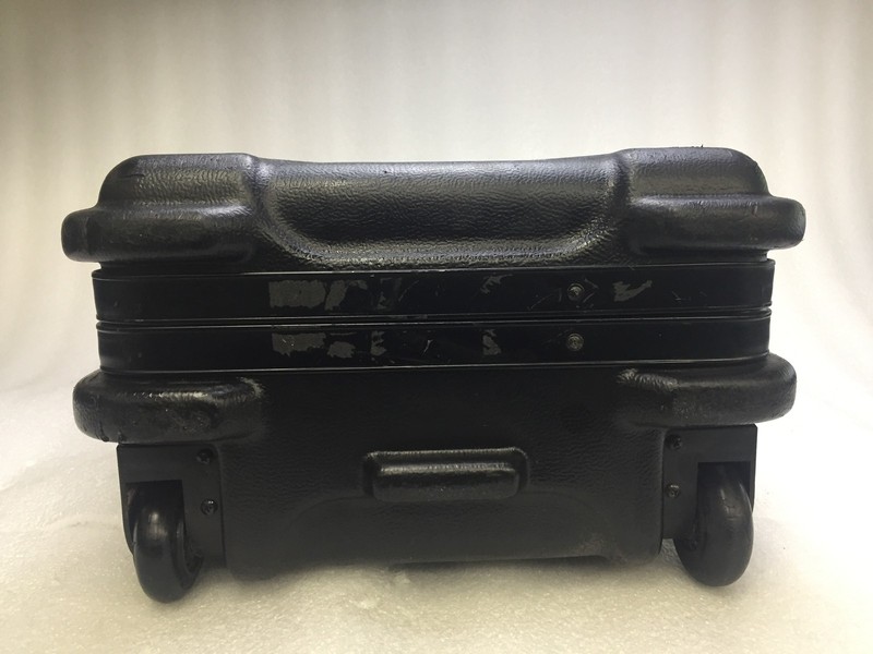Unbranded Custom 19x13x9 Black Hard Travel Suitcase W/Handle & Rolling Wheels gallery