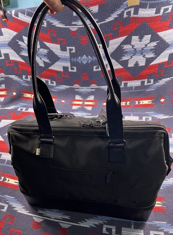 BEIS The Weekender In Black Luggage Bag Pack Vacation Trips Tote Carry On