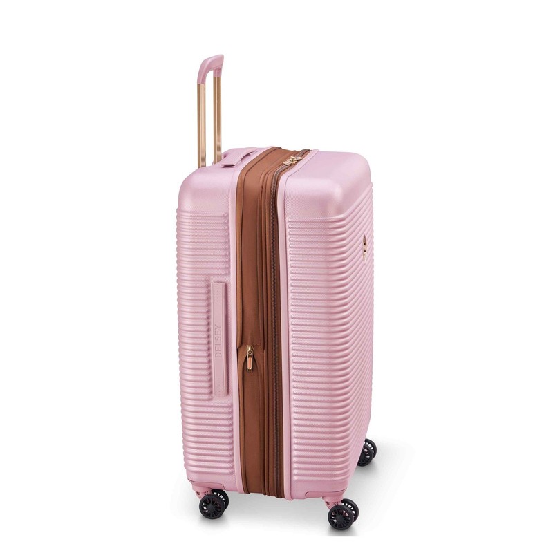 Freestyle 24" Medium Checked Expandable Spinner Luggage, Peony gallery