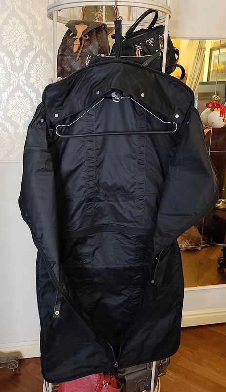 PRADA SUITCASE RACK Re-Nylon and Black Saffiano Leather gallery