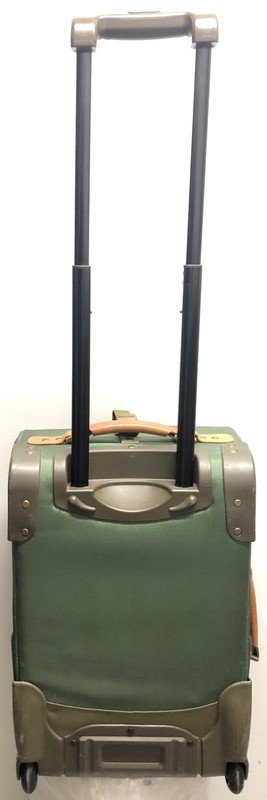 CABELAS ALASKAN GUIDE OLIVE GREEN NYLON ROLLING LUGGAGE UPRIGHT WHEELS 22" X 14" gallery