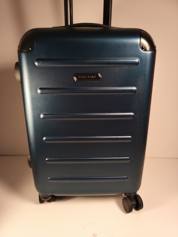 SOLGAARD LUGGAGE / Balearic Blue / Carry-on Closet (Large) suitcase USED NICE gallery