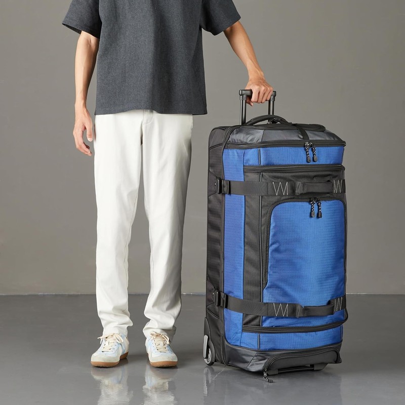 Amazon Basics 35-Inch Large Rolling Duffle Bag with Wheels and Handle, Travel Du gallery