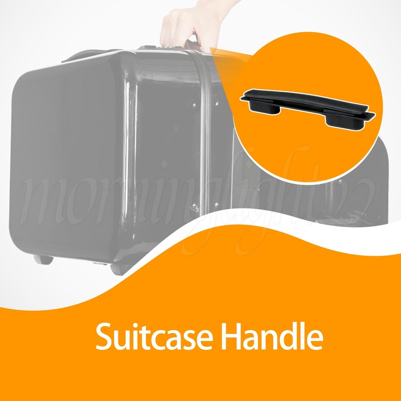 Flexible Suitcase Handle Carry Strap Luggage Grip B114 with Screws 215mm Black gallery