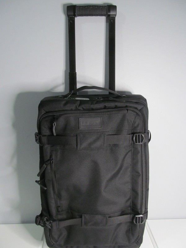 LL Bean New Continental Expandable Rolling Black 22″ Pullman Carry On Duffle-NWT