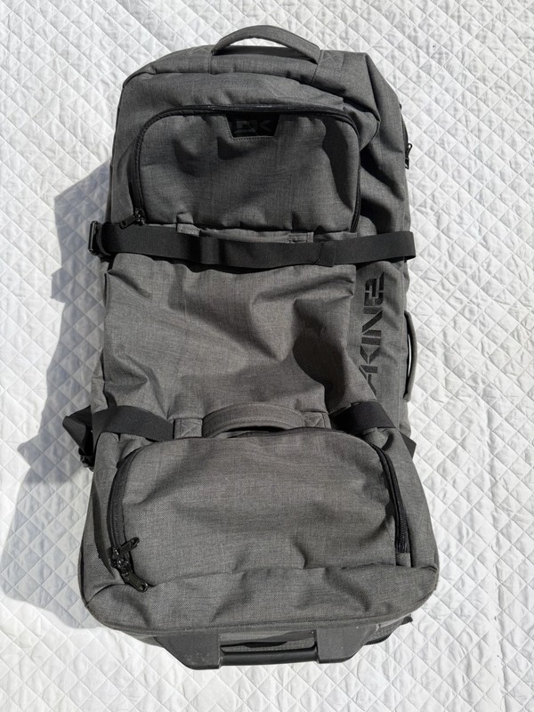 DAKINE Large 31” Split Roller Travel Luggage Suitcase Bag Black Storm Gray 100L